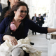 Illustration for article titled Tammy Duckworth Cast a Vote Today, Newborn at Her Side